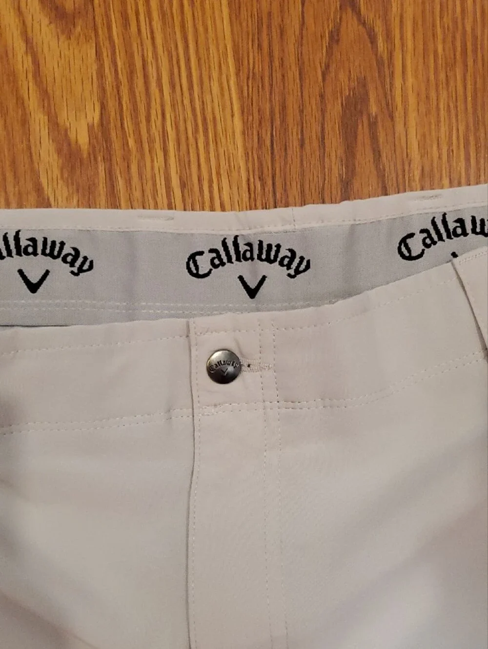 Callaway Tan Flat-Front Golf Shorts